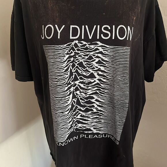 Joy Division Black White Bleach Distressed Faded Graphic Shirt Music - Picture 4 of 10